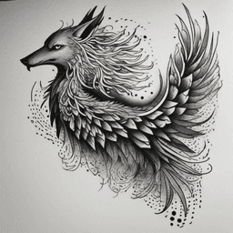 Ejemplo de tatuaje de estilo Dotwork